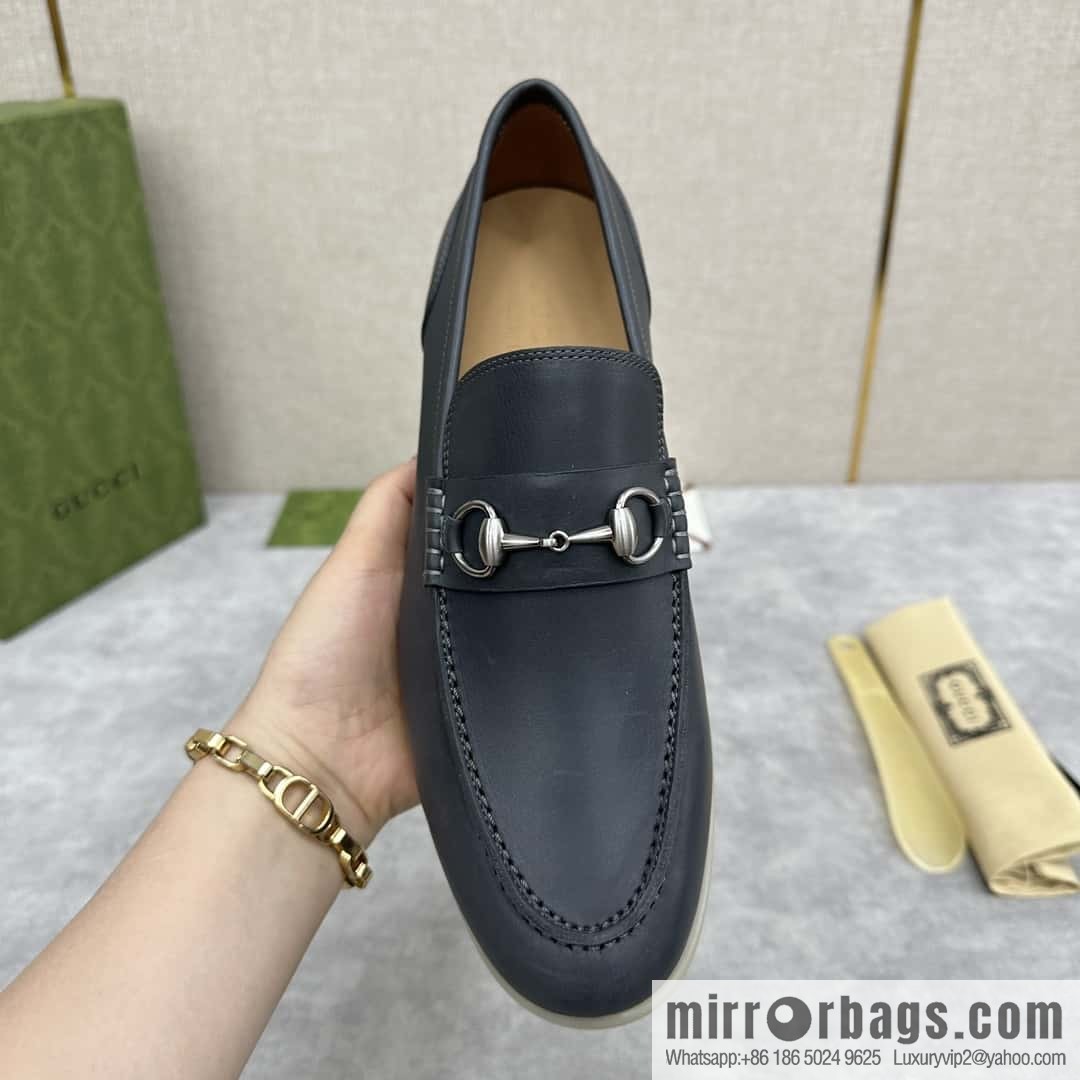 💋💍 G's new Gucc * Gu-Chi, horse buckle men's loafers, loafers