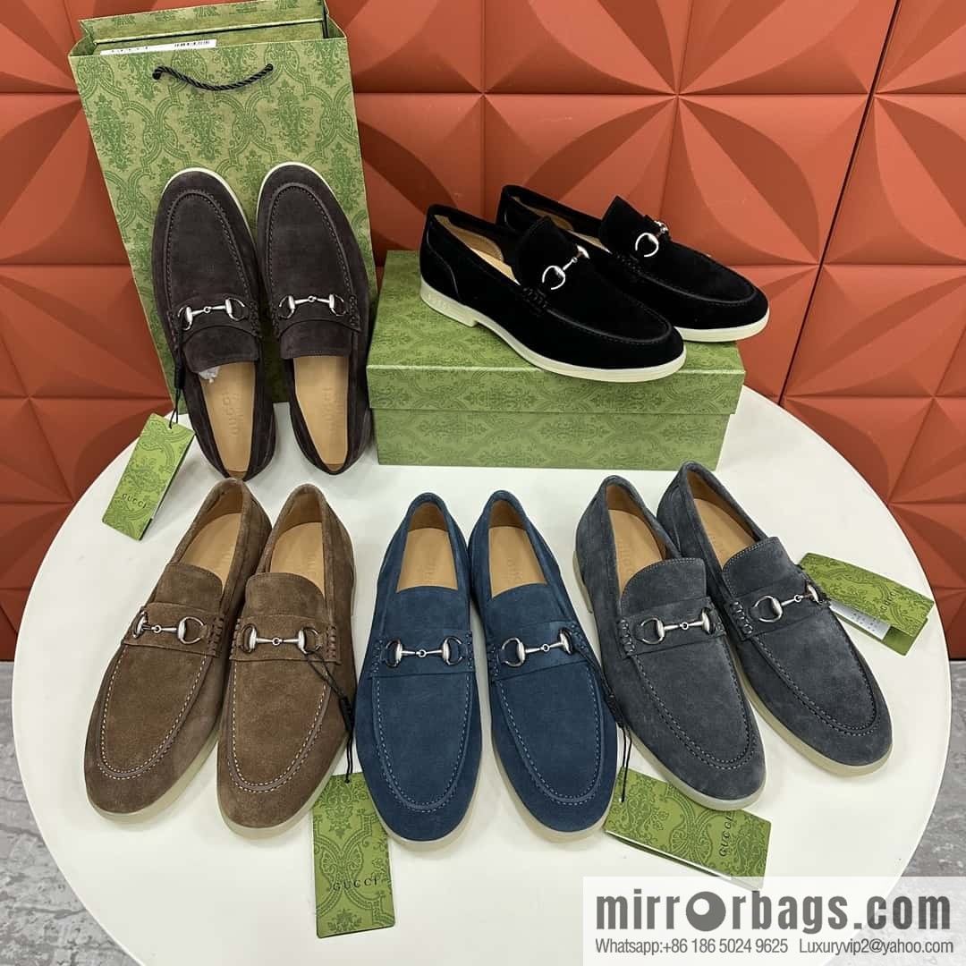 💋💍 G's new Gucc * Gu-Chi, horse buckle men's loafers, loafers