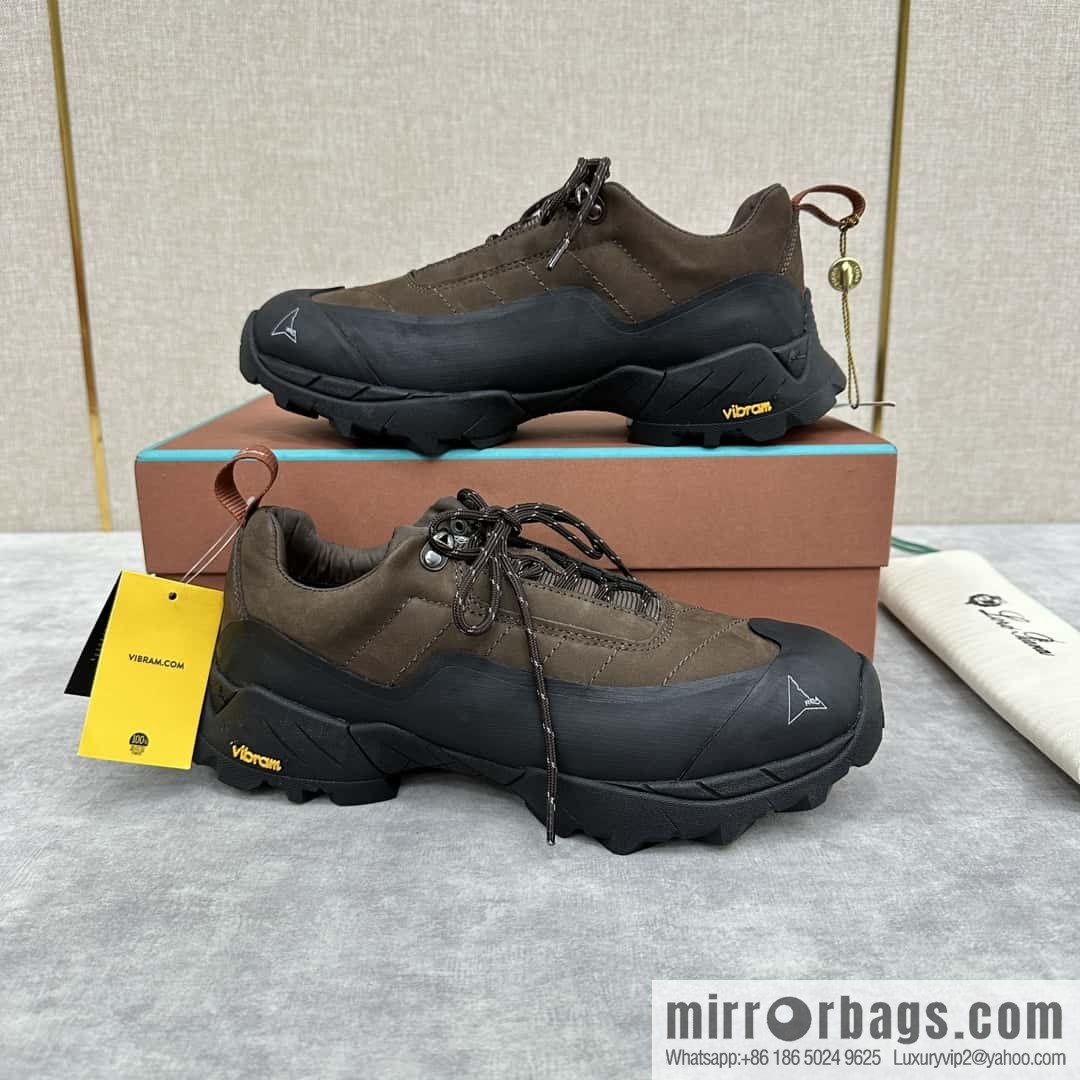 💋💍LP Home New Products Loro Pian Katharina Calfskin Suede, Sneakers, Hiking Shoes