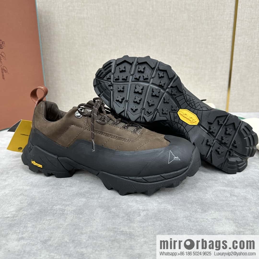💋💍LP Home New Products Loro Pian Katharina Calfskin Suede, Sneakers, Hiking Shoes