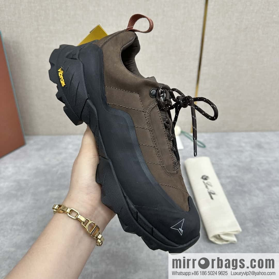 💋💍LP Home New Products Loro Pian Katharina Calfskin Suede, Sneakers, Hiking Shoes