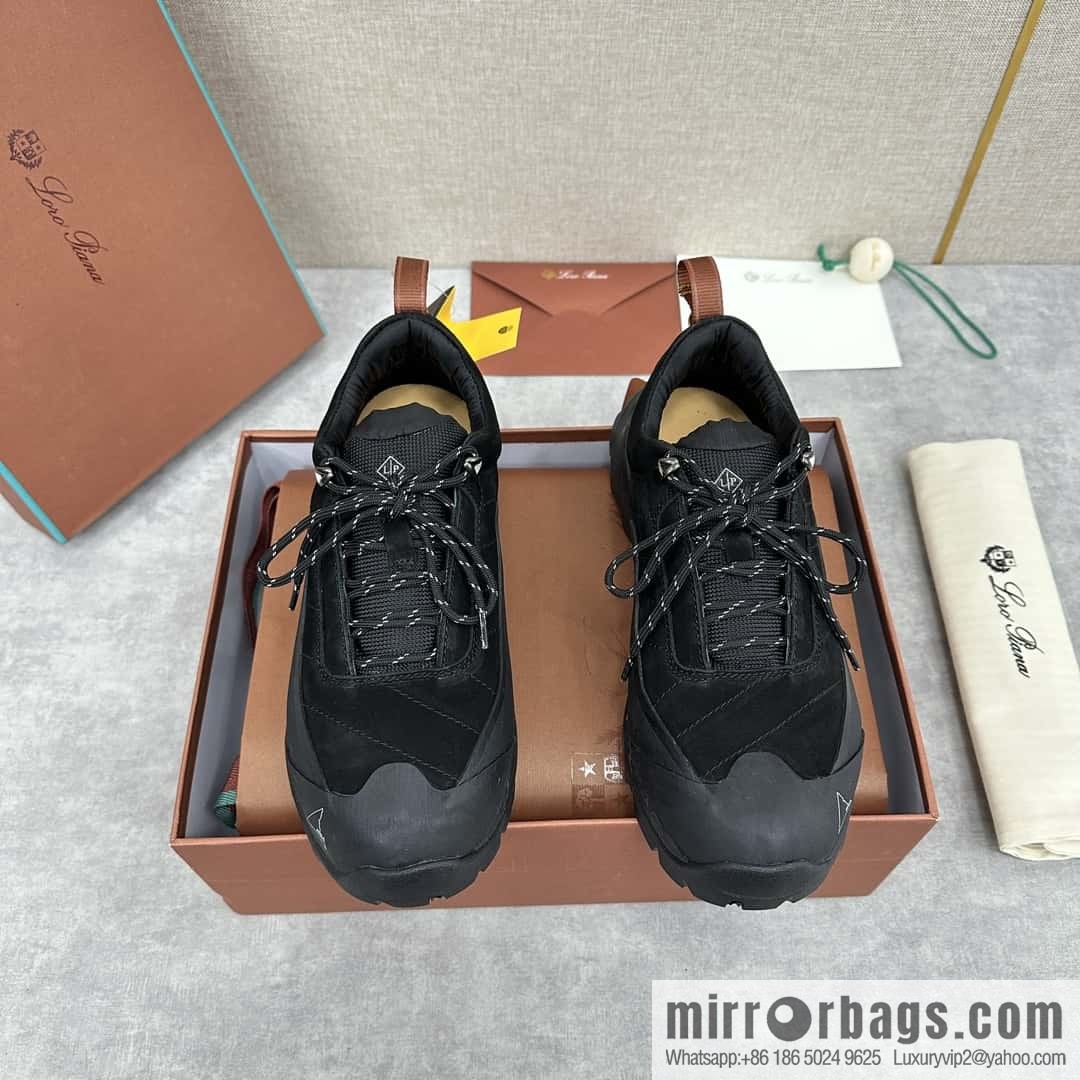 💋💍LP Home New Products Loro Pian Katharina Calfskin Suede, Sneakers, Hiking Shoes
