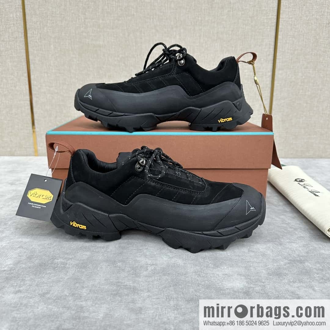 💋💍LP Home New Products Loro Pian Katharina Calfskin Suede, Sneakers, Hiking Shoes