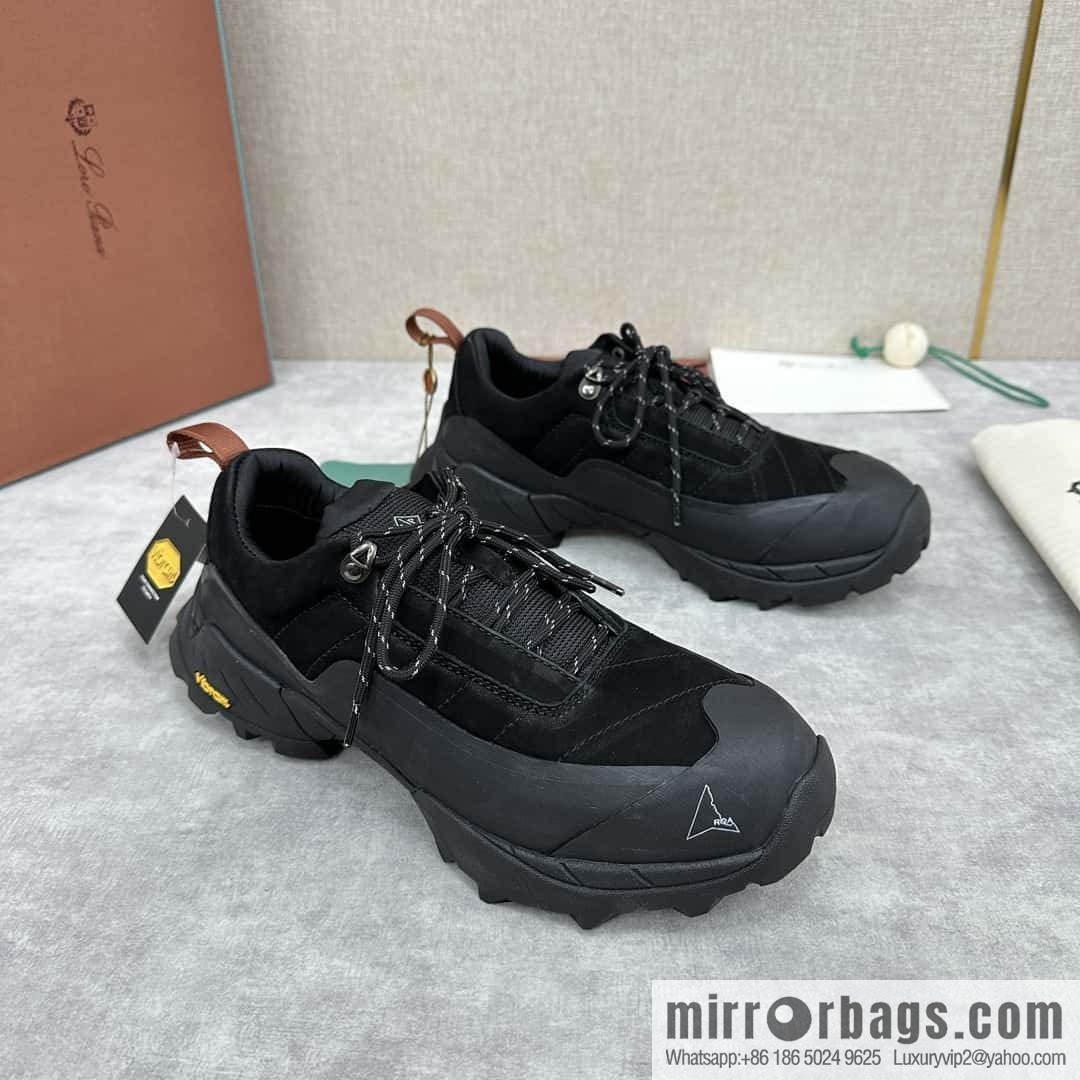 💋💍LP Home New Products Loro Pian Katharina Calfskin Suede, Sneakers, Hiking Shoes
