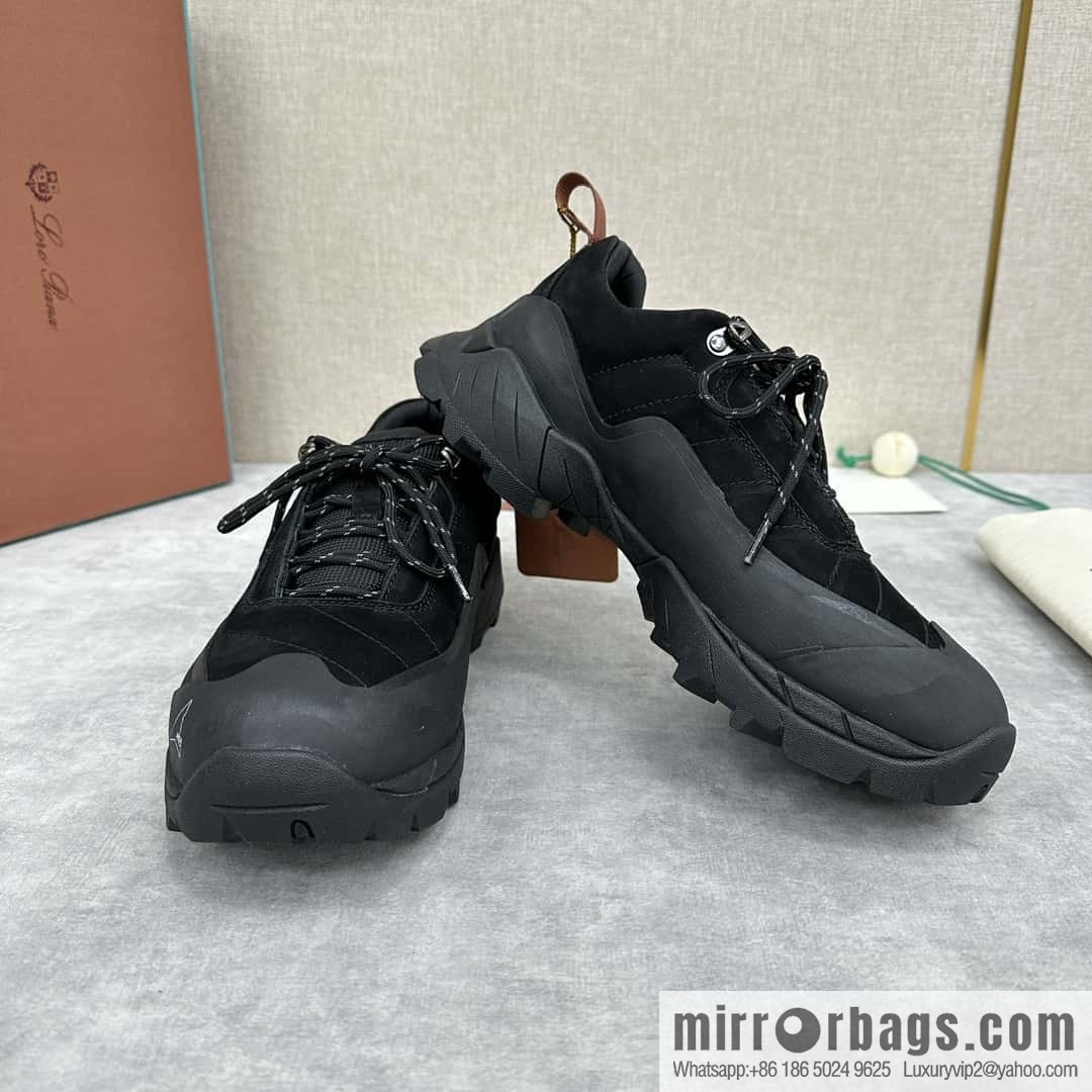 💋💍LP Home New Products Loro Pian Katharina Calfskin Suede, Sneakers, Hiking Shoes