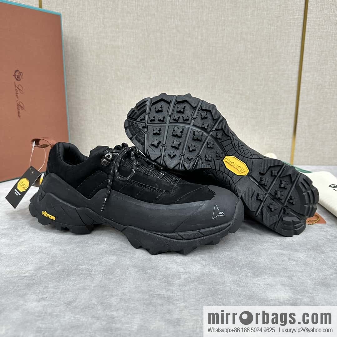 💋💍LP Home New Products Loro Pian Katharina Calfskin Suede, Sneakers, Hiking Shoes
