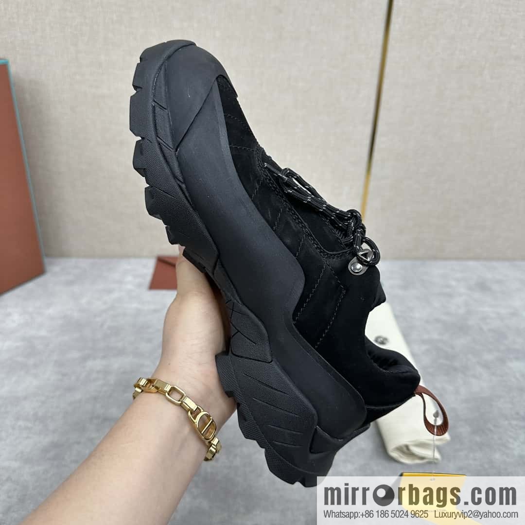 💋💍LP Home New Products Loro Pian Katharina Calfskin Suede, Sneakers, Hiking Shoes