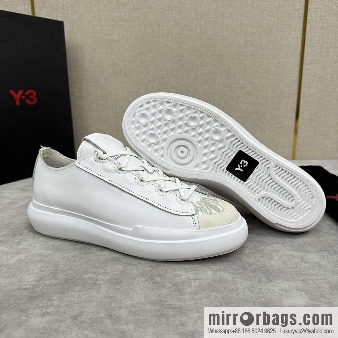 💋💍Y-3 new products, casual shoes board shoes, old man Yamamoto-Yoji graffiti toe lace-up versatile style platform men's board shoes