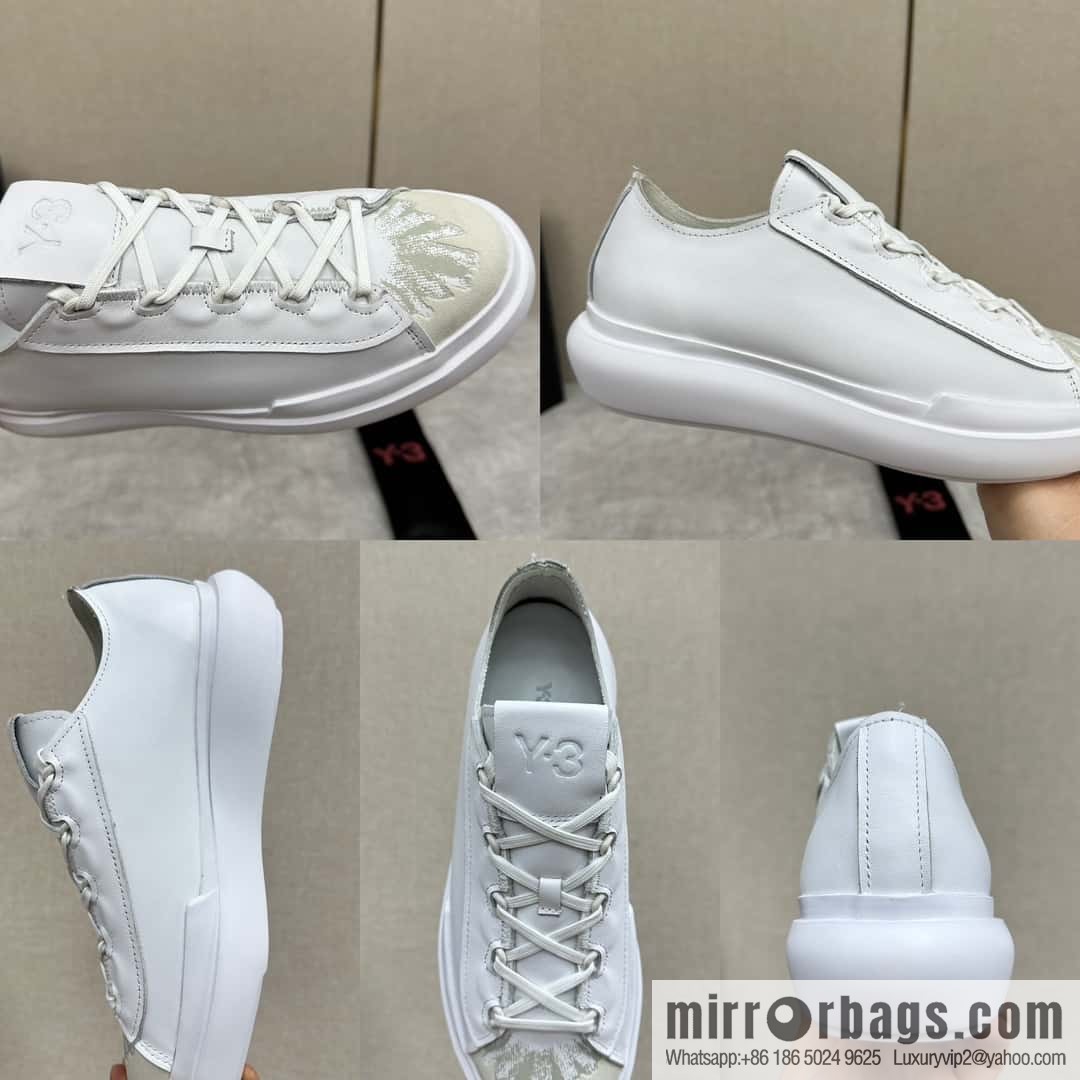 💋💍Y-3 new products, casual shoes board shoes, old man Yamamoto-Yoji graffiti toe lace-up versatile style platform men's board shoes
