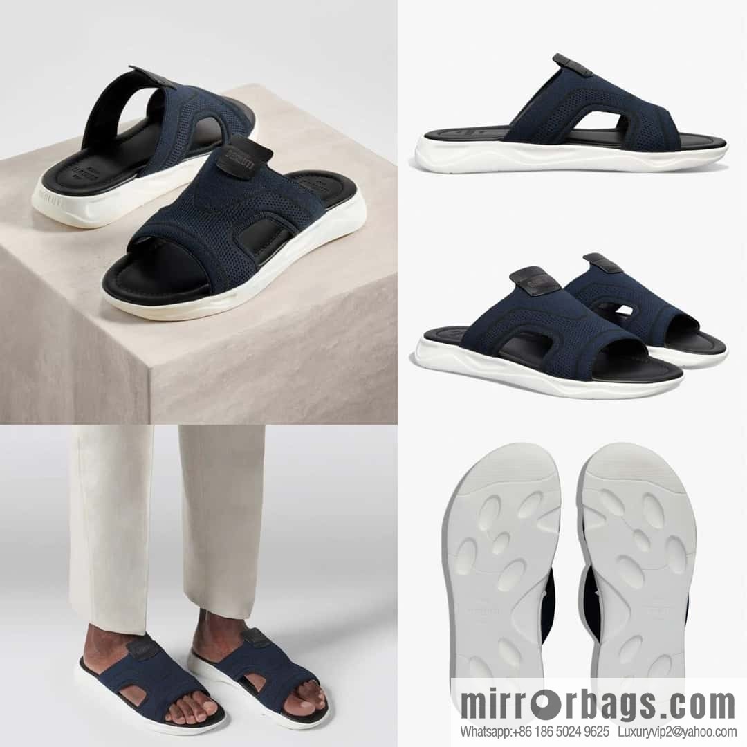 💋💍Berlut Bruti's new summer 2024 collection, the new Shadow knitted and leather slippers
