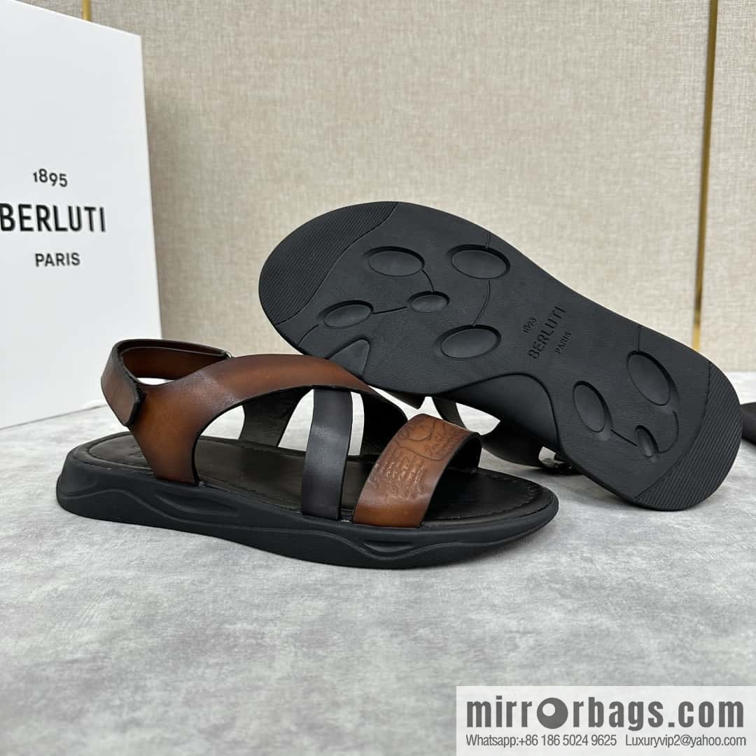 Berlut Bruti 2024 summer sandals new collection, inspiration new season, new Shadow leather sandals
