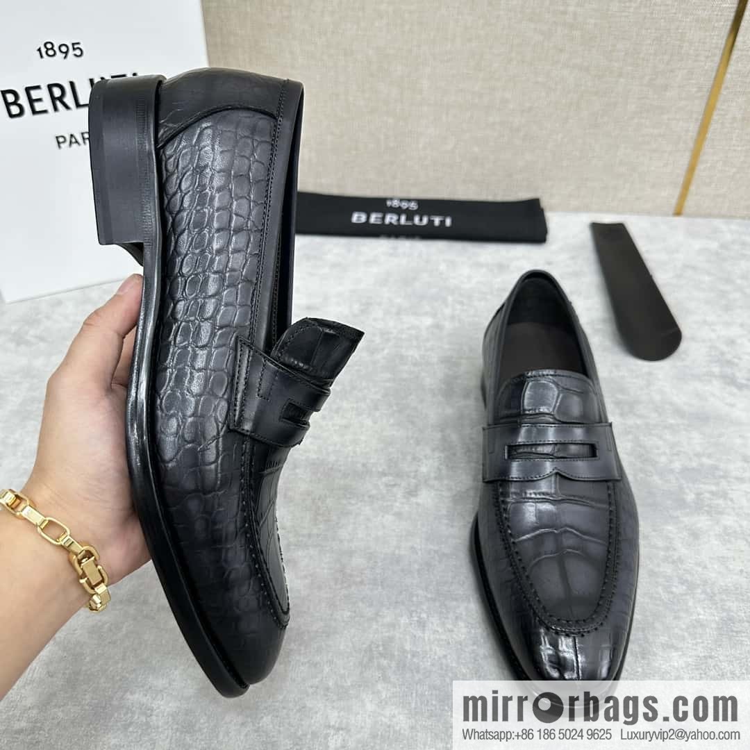 💋💍Berlut Bruti, new men's hand-polished loafers