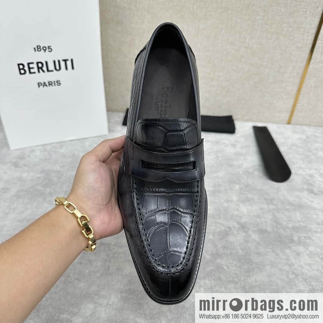 💋💍Berlut Bruti, new men's hand-polished loafers
