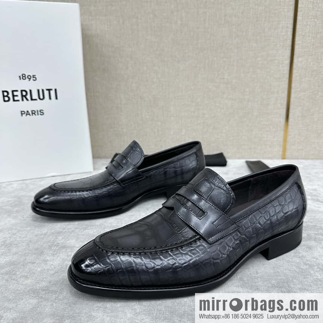 💋💍Berlut Bruti, new men's hand-polished loafers