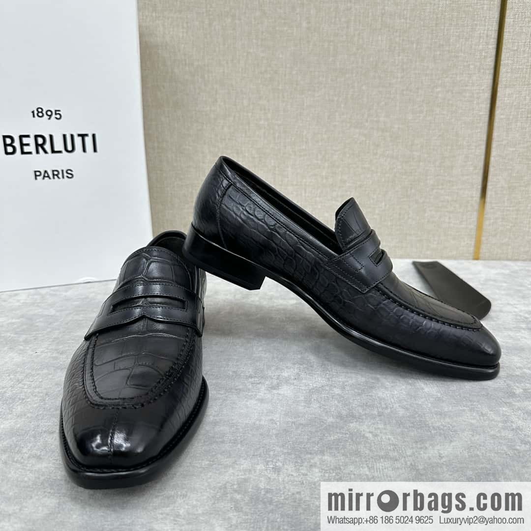 💋💍Berlut Bruti, new men's hand-polished loafers
