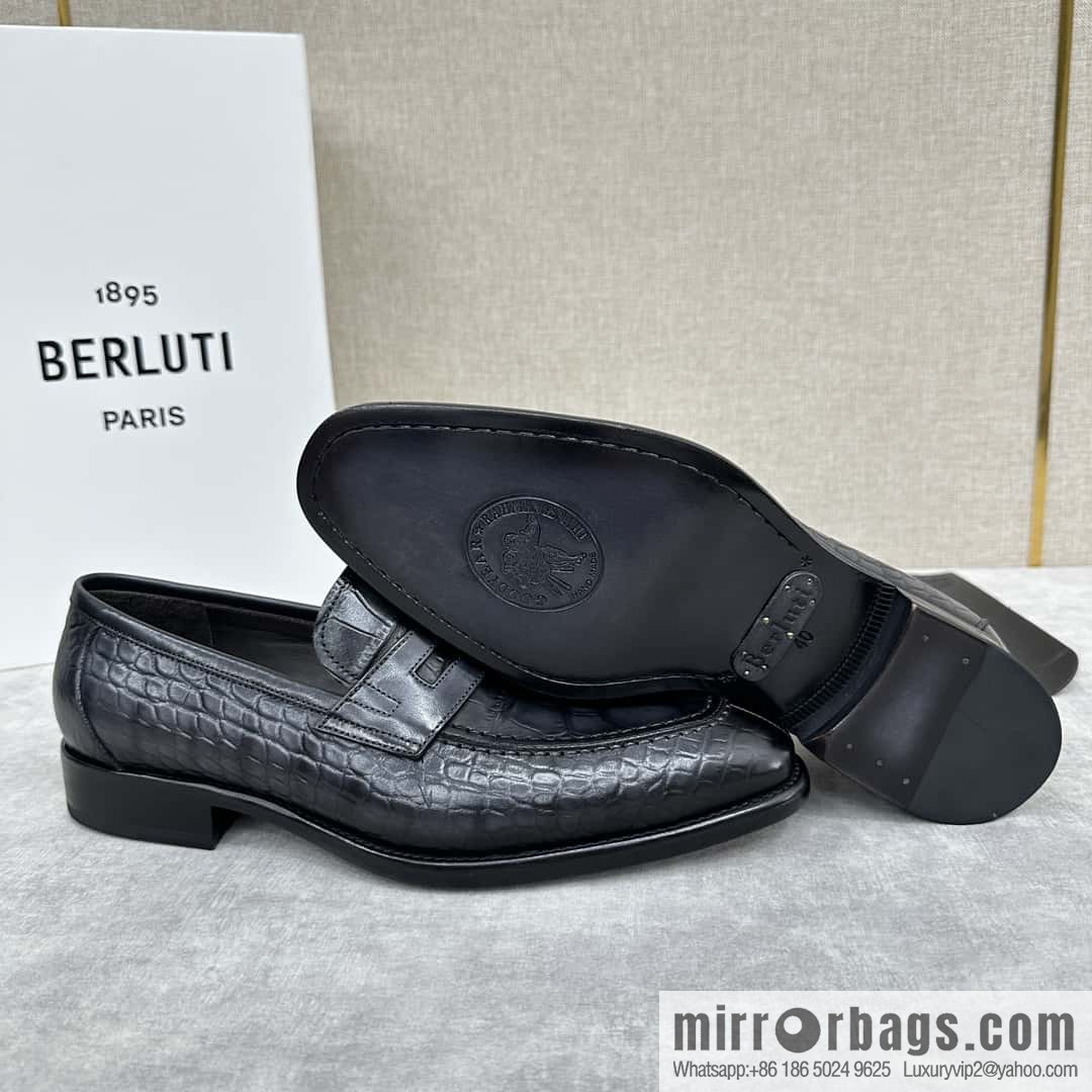 💋💍Berlut Bruti, new men's hand-polished loafers