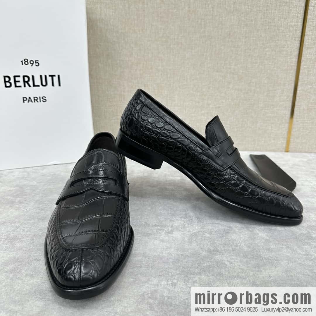 💋💍Berlut Bruti, new men's hand-polished loafers