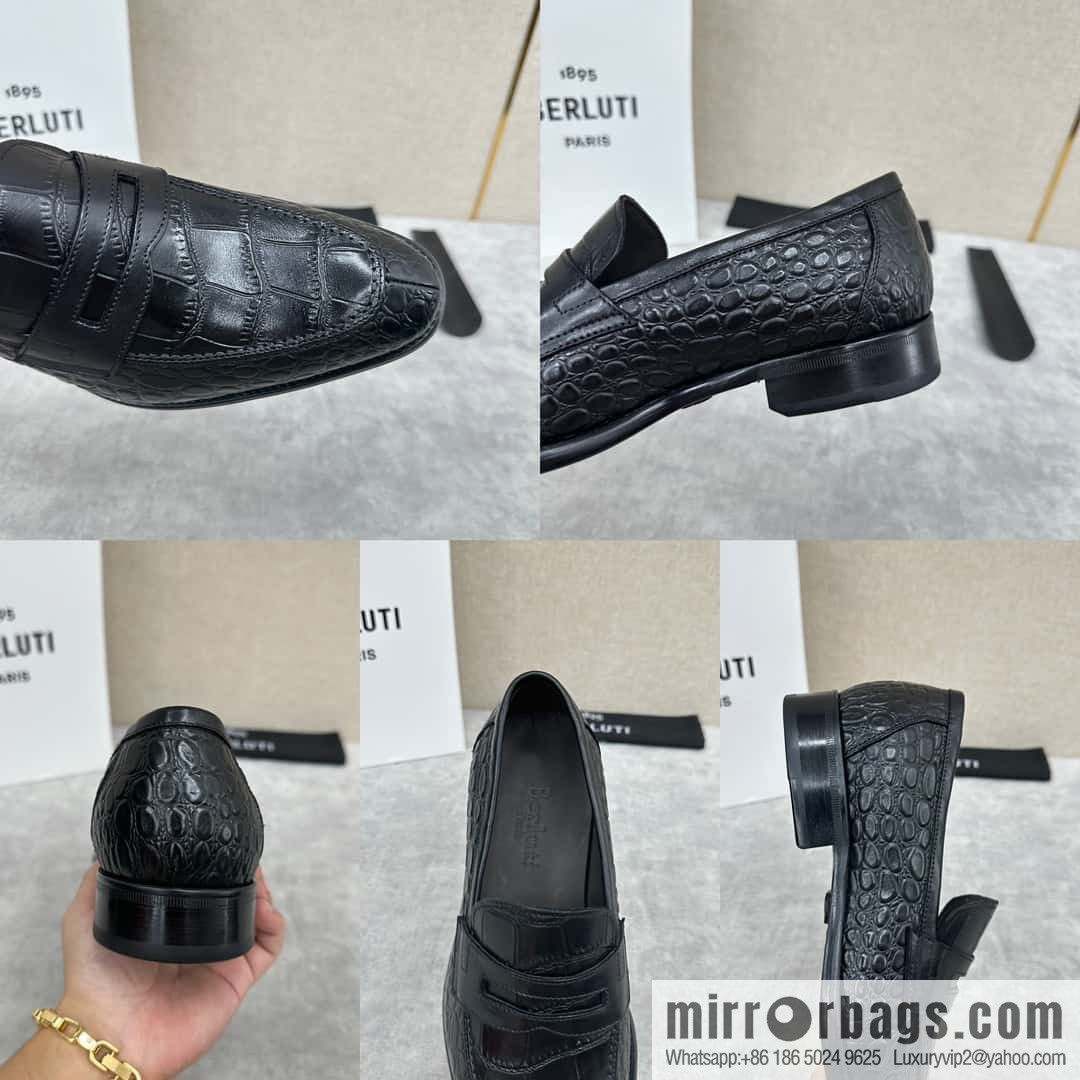 💋💍Berlut Bruti, new men's hand-polished loafers
