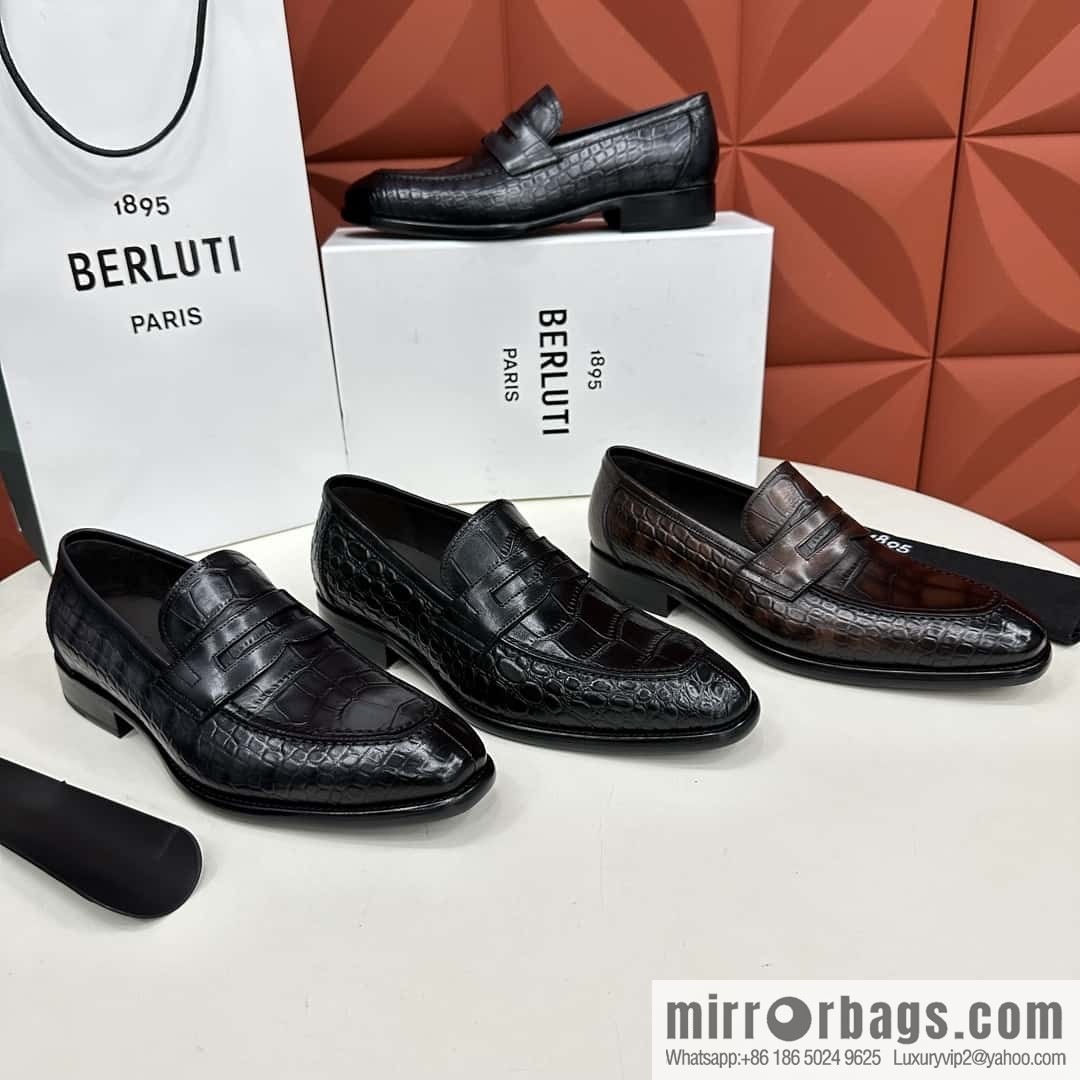 💋💍Berlut Bruti, new men's hand-polished loafers