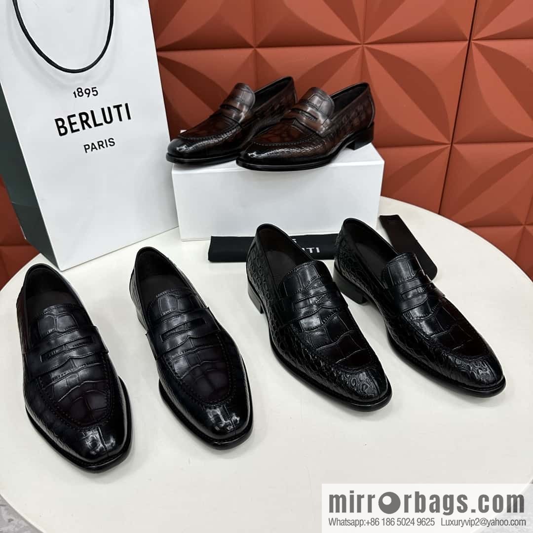 💋💍Berlut Bruti, new men's hand-polished loafers