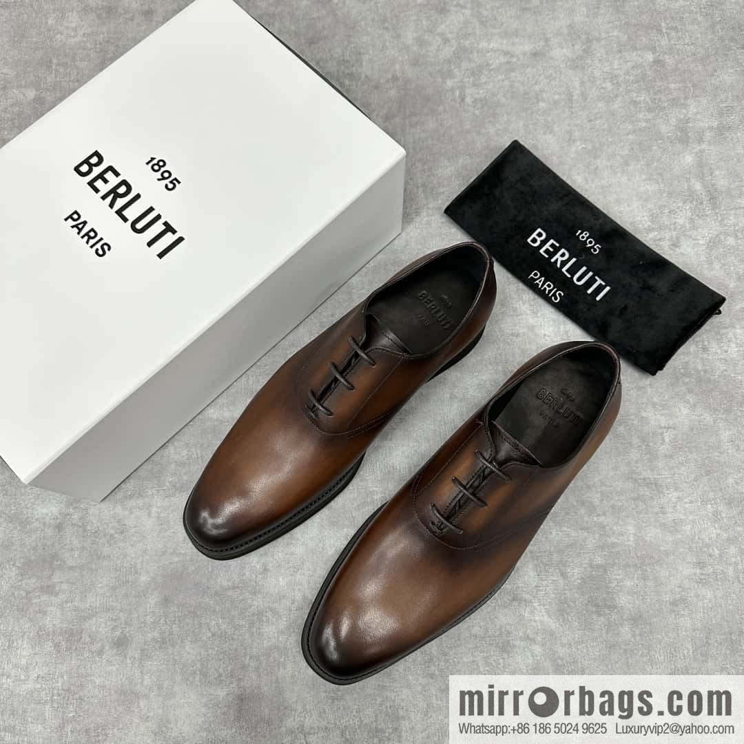 💋 💍 BERLUT New Alessio leather oxfords, men's platform shoes