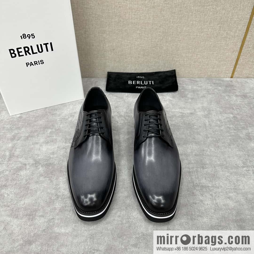 💋 💍 BERLUT New Alessio leather oxfords, men's platform shoes