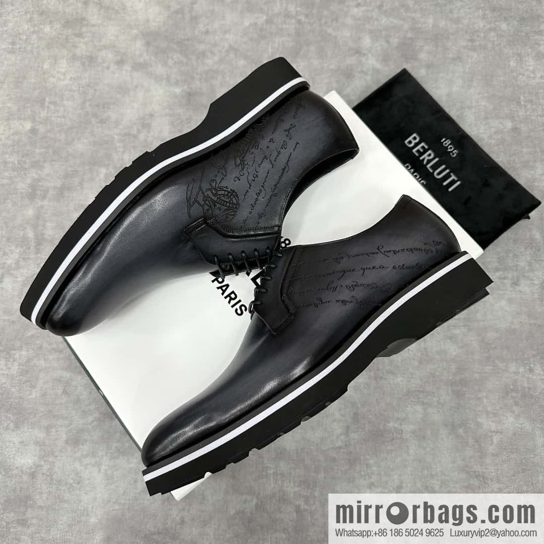 💋 💍 BERLUT New Alessio leather oxfords, men's platform shoes