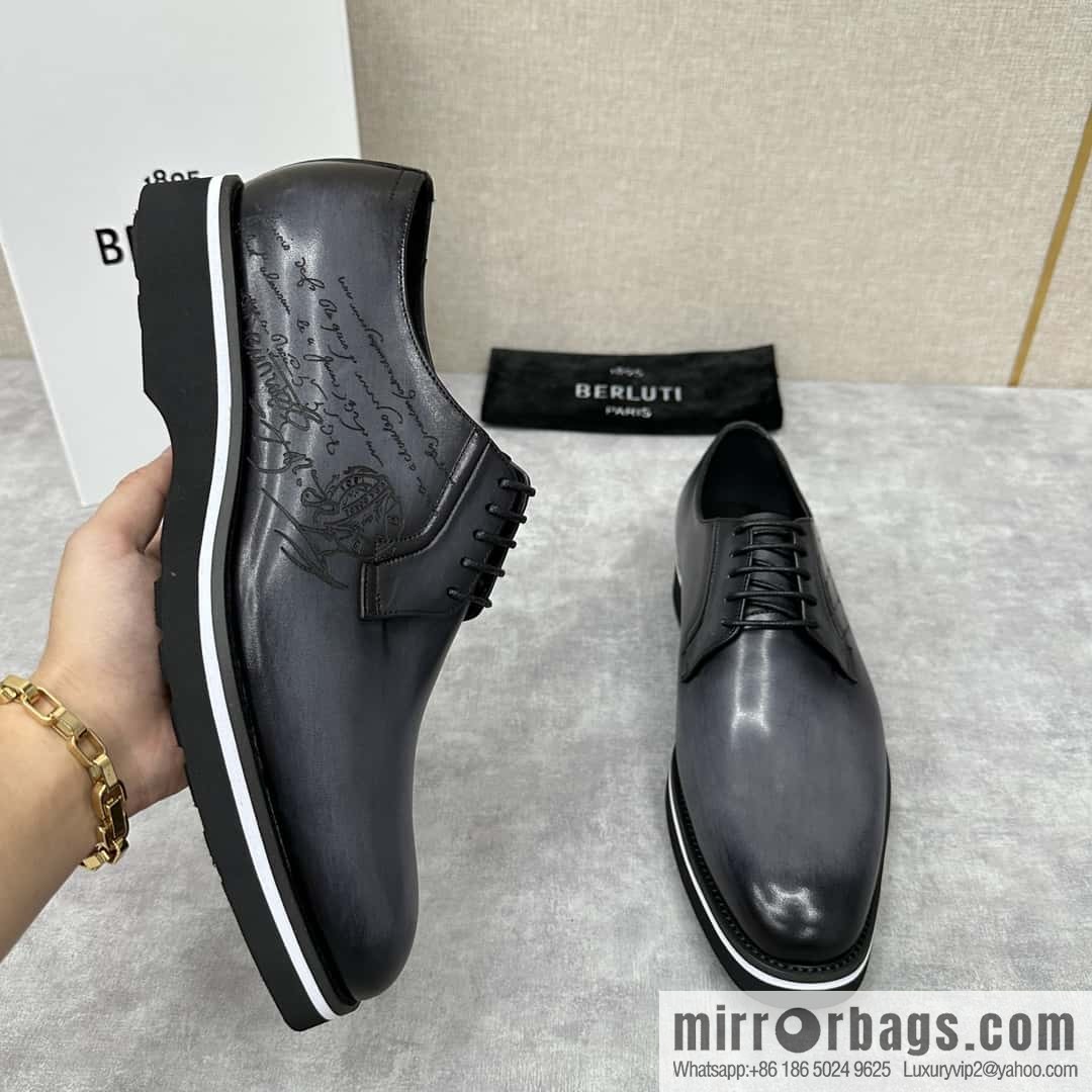 💋 💍 BERLUT New Alessio leather oxfords, men's platform shoes