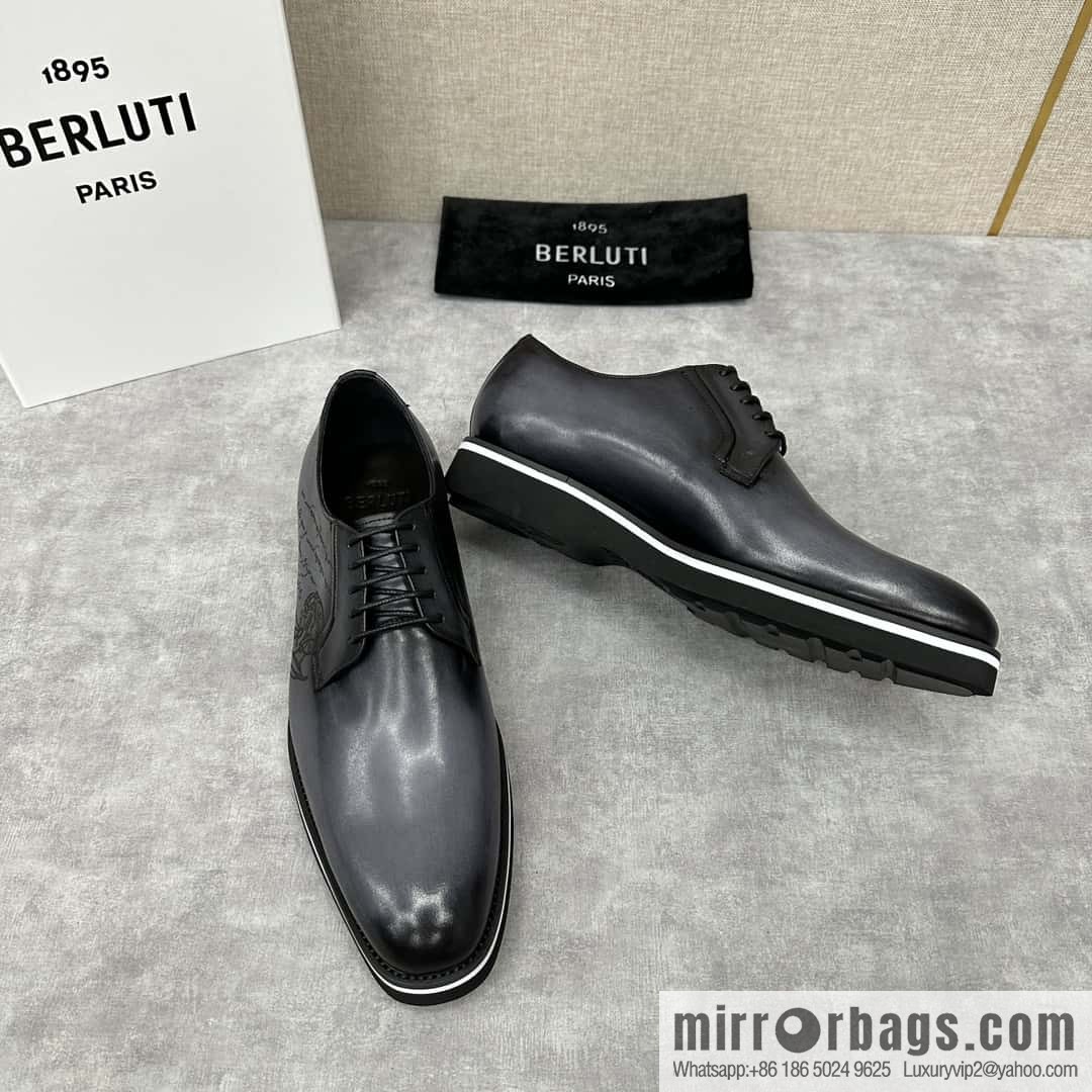 💋 💍 BERLUT New Alessio leather oxfords, men's platform shoes