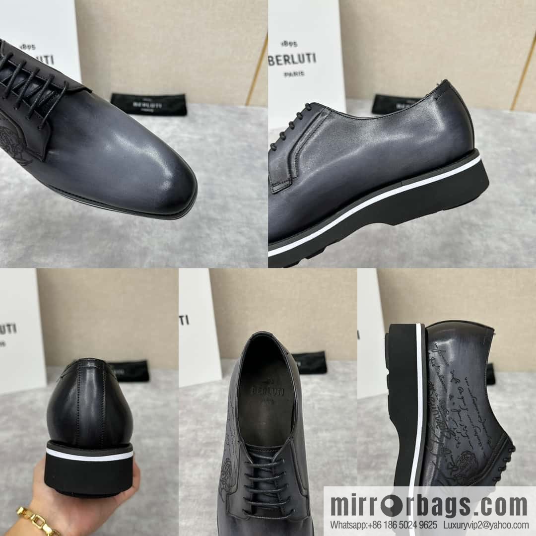 💋 💍 BERLUT New Alessio leather oxfords, men's platform shoes