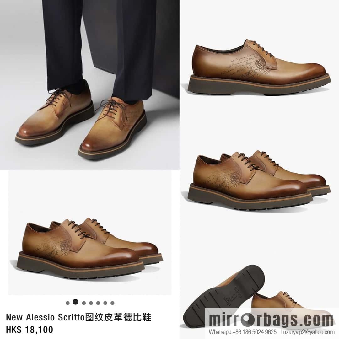 💋 💍 BERLUT New Alessio leather oxfords, men's platform shoes