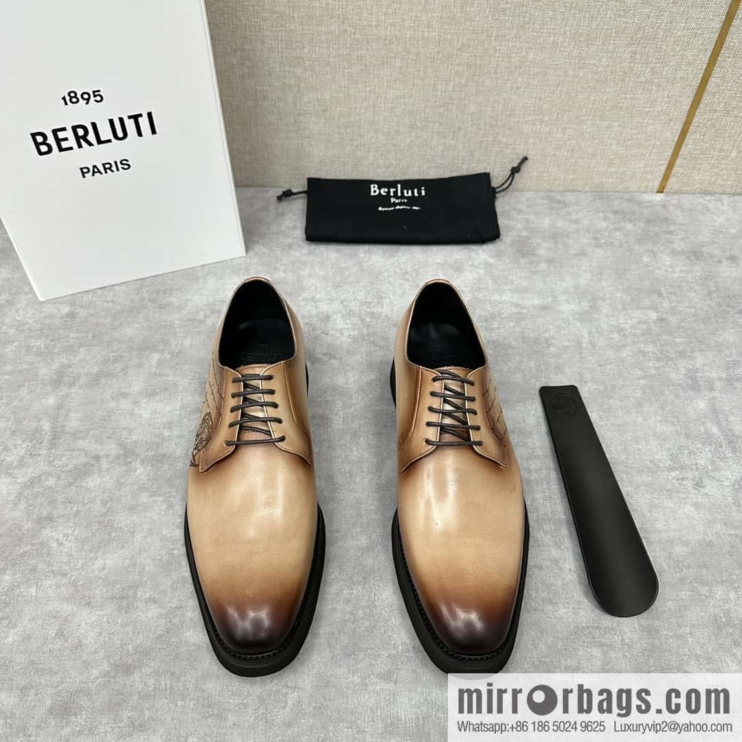 💋 💍 BERLUT New Alessio leather oxfords, men's platform shoes