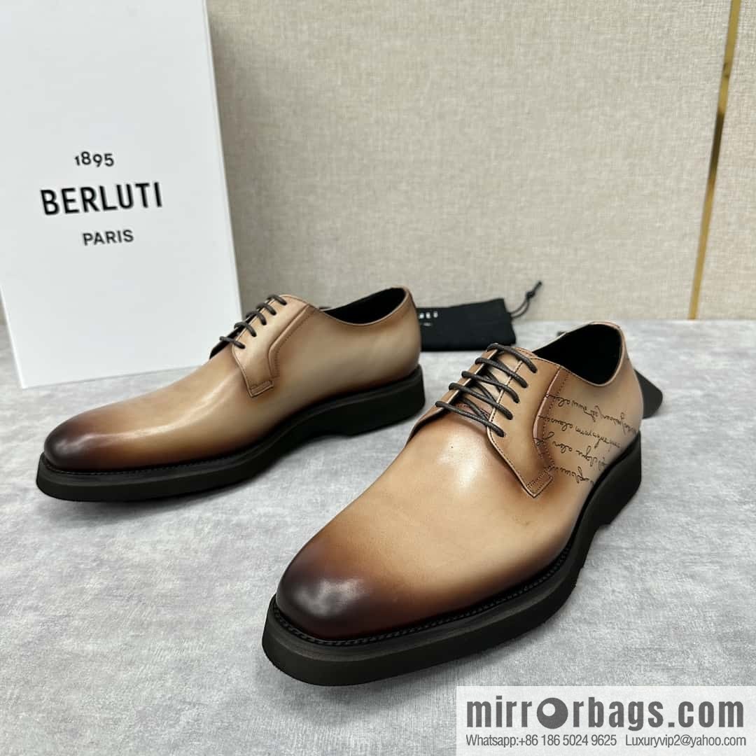 💋 💍 BERLUT New Alessio leather oxfords, men's platform shoes
