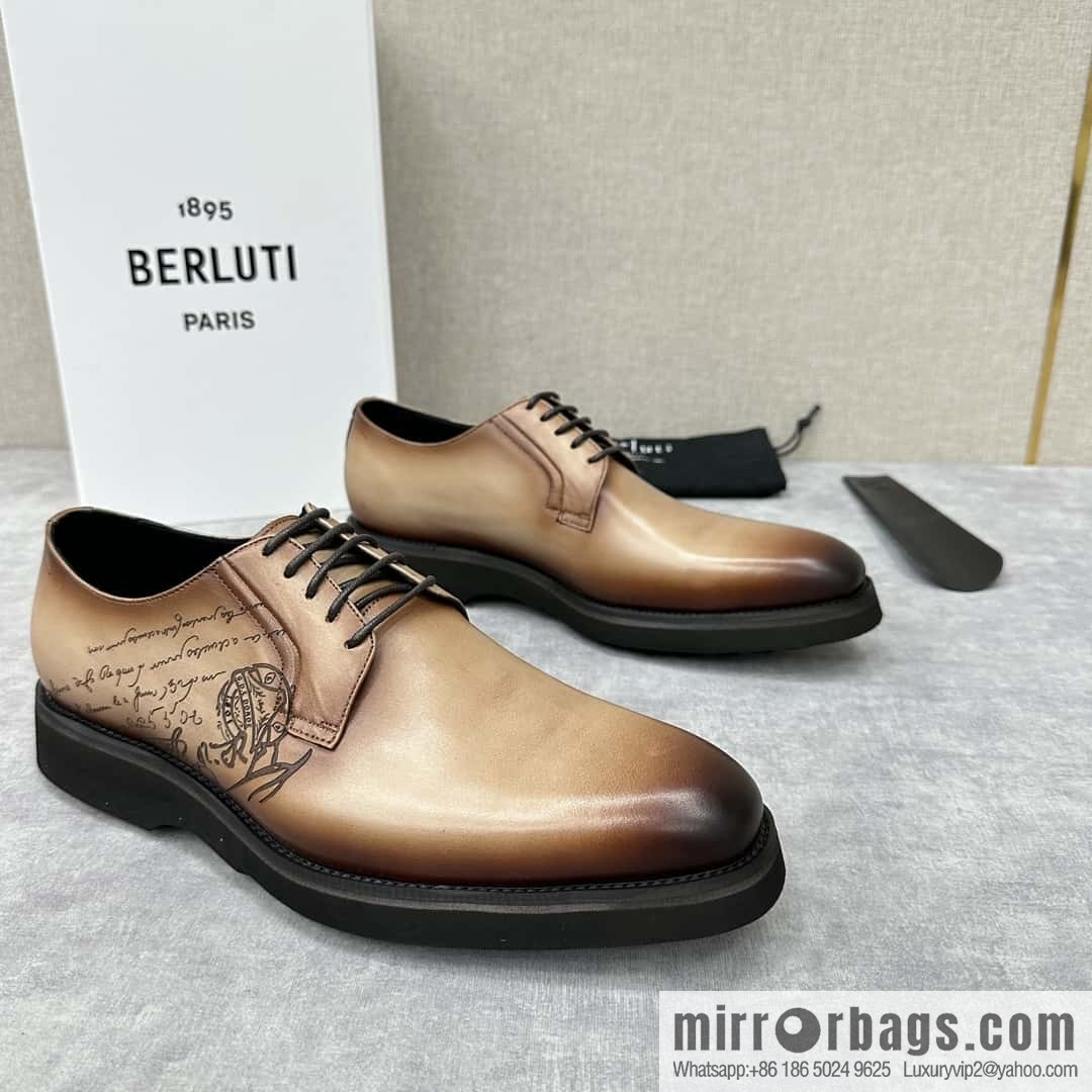 💋 💍 BERLUT New Alessio leather oxfords, men's platform shoes