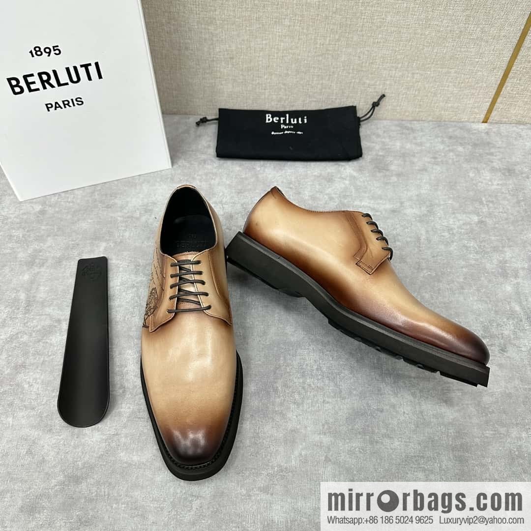 💋 💍 BERLUT New Alessio leather oxfords, men's platform shoes