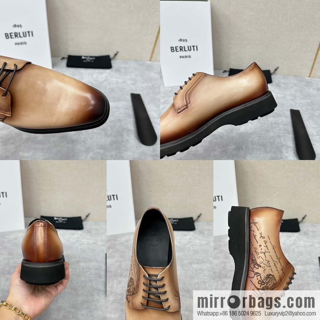 💋 💍 BERLUT New Alessio leather oxfords, men's platform shoes