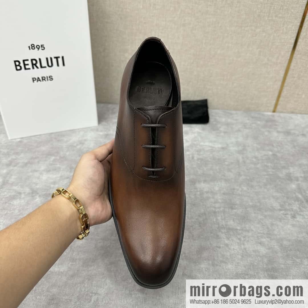 💋 💍 BERLUT New Alessio leather oxfords, men's platform shoes