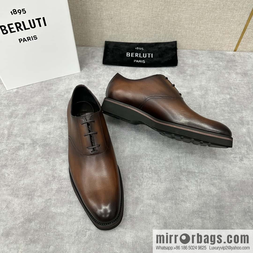 💋 💍 BERLUT New Alessio leather oxfords, men's platform shoes