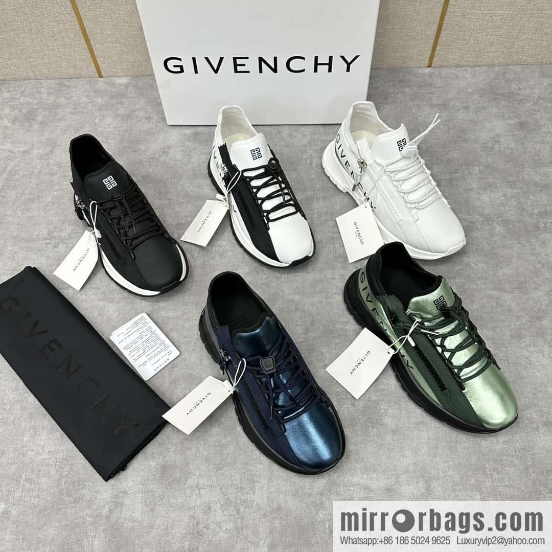 💋💍GVX New Givench * Jifan~ Xi SPECTRE Jogging Low Top Zipper Casual Shoes Sneakers