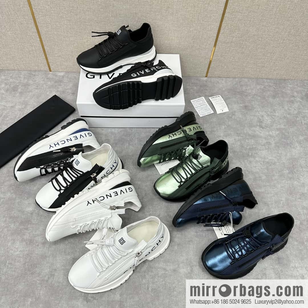 💋💍GVX New Givench * Jifan~ Xi SPECTRE Jogging Low Top Zipper Casual Shoes Sneakers