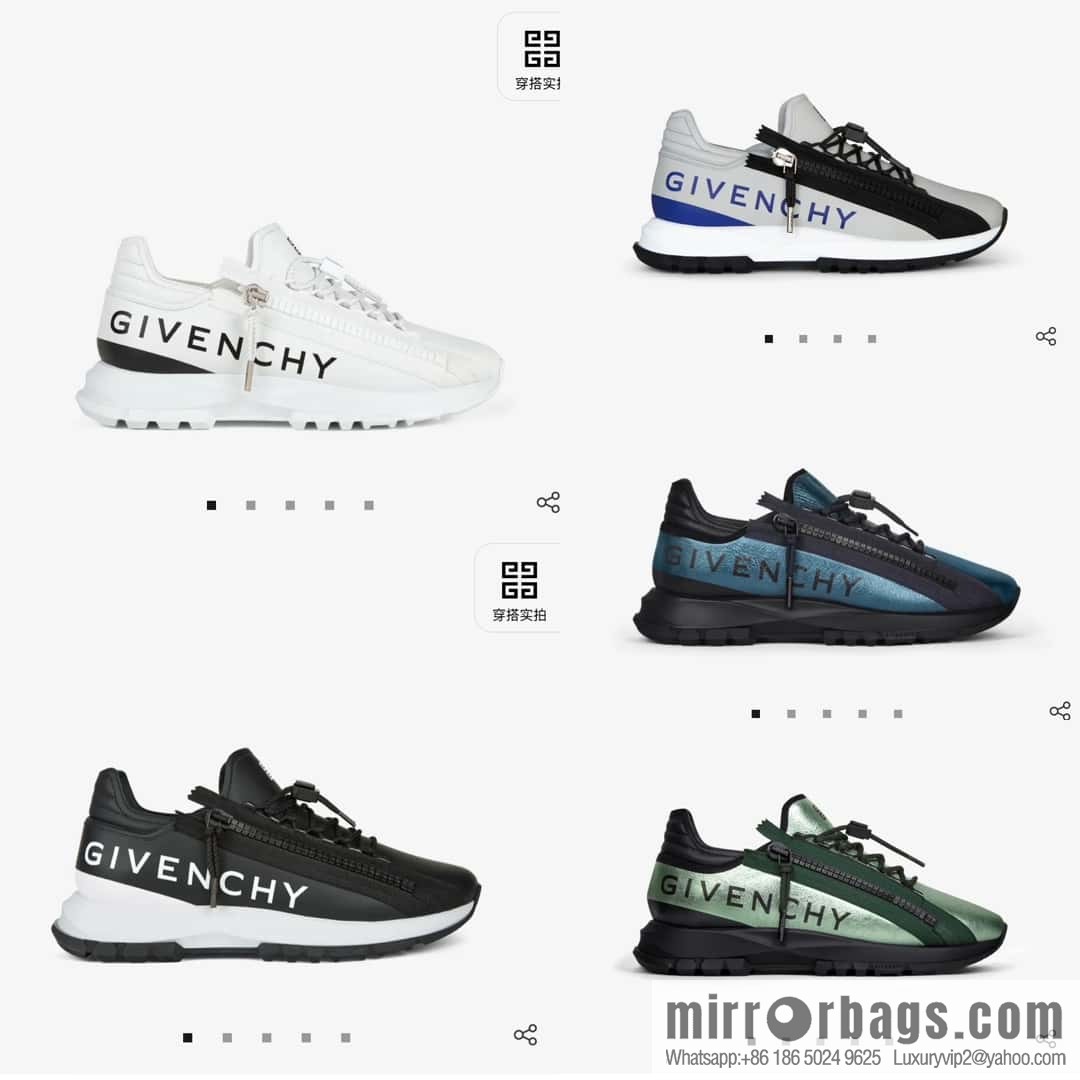 💋💍GVX New Givench * Jifan~ Xi SPECTRE Jogging Low Top Zipper Casual Shoes Sneakers