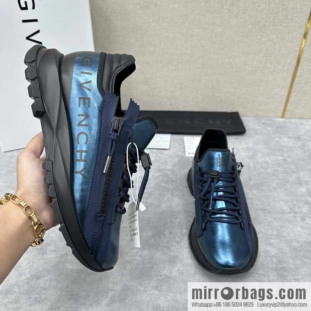 💋💍GVX New Givench * Jifan~ Xi SPECTRE Jogging Low Top Zipper Casual Shoes Sneakers