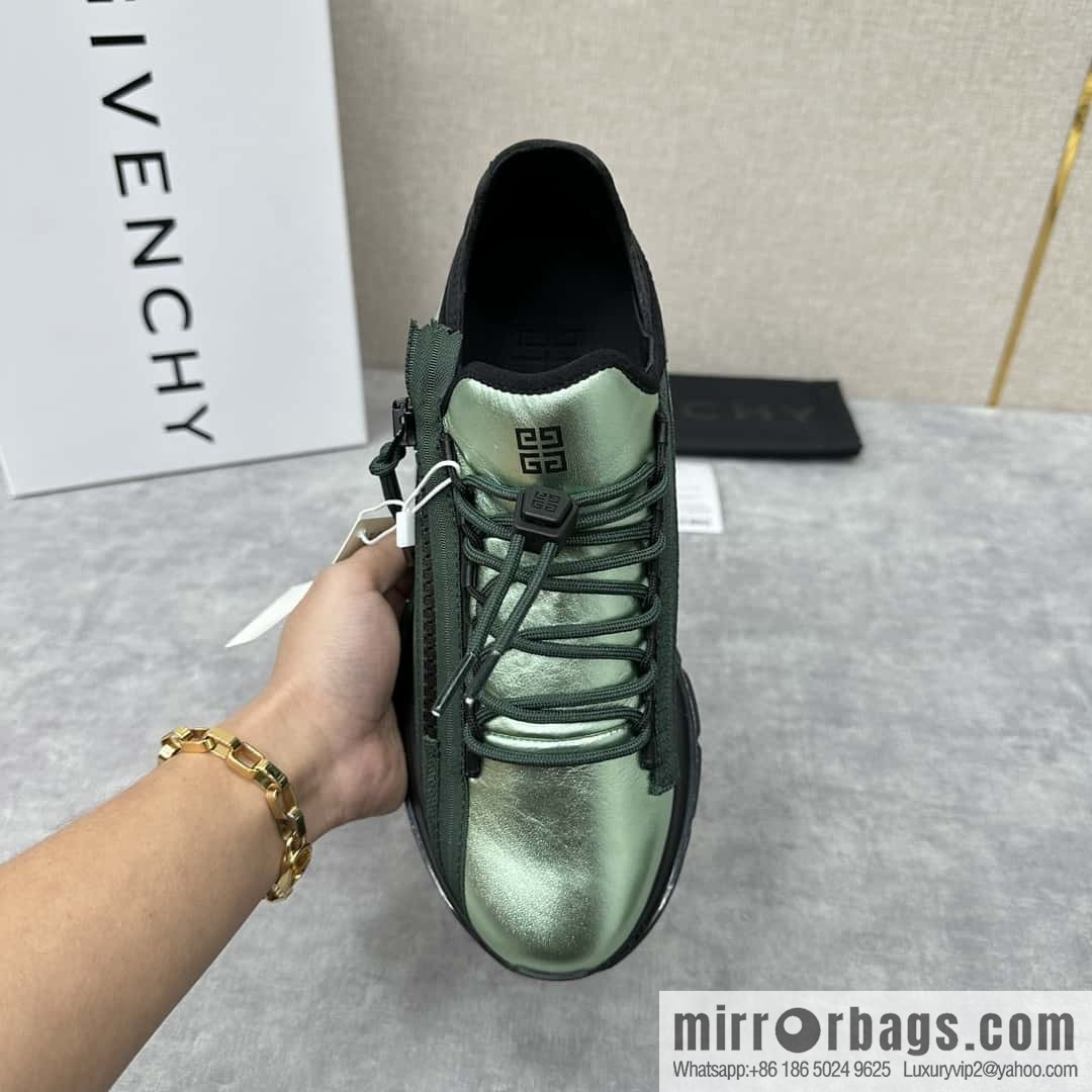 💋💍GVX New Givench * Jifan~ Xi SPECTRE Jogging Low Top Zipper Casual Shoes Sneakers