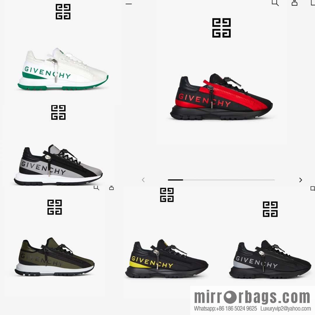 💋💍GVX New Givench * Jifan~ Xi SPECTRE Jogging Low Top Zipper Casual Shoes