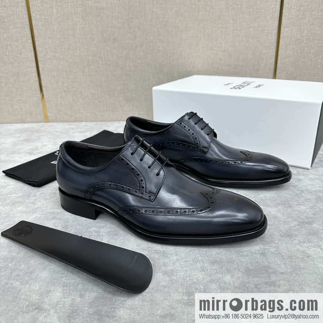 💋💍Berlut Bruti, new men's hand-polished formal leather shoes