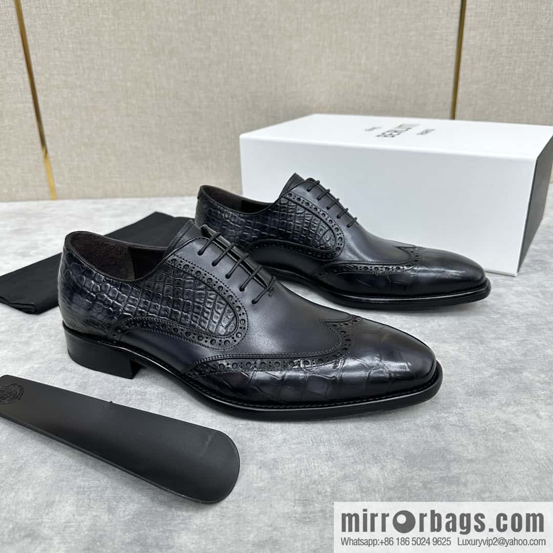 💋💍Berlut Bruti, new men's hand-polished formal leather shoes