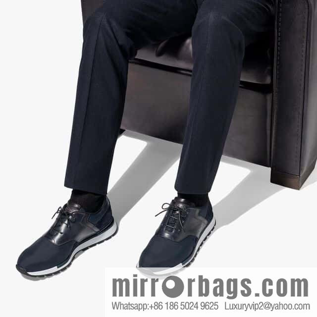 💋💍Berlut Bruti, Upgraded Third Generation Private Model Outsole Run Track Torino Suede Calfskin Sneakers