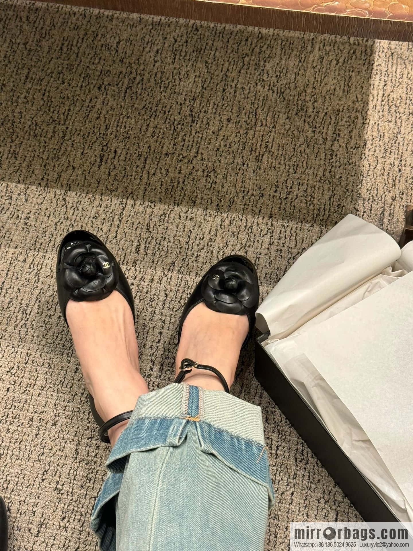 CHANEL Xiaoxiang Early Spring Camellia 🥰 Hollow Mary Jane Sandals