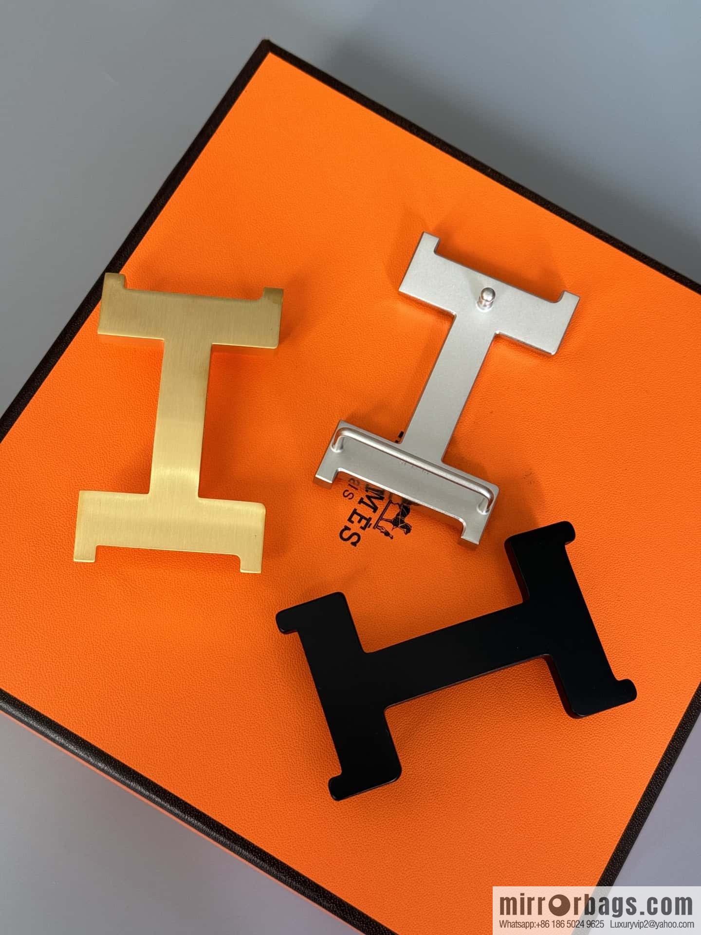 HERMES Double-sided imported palm texture 38mm belt