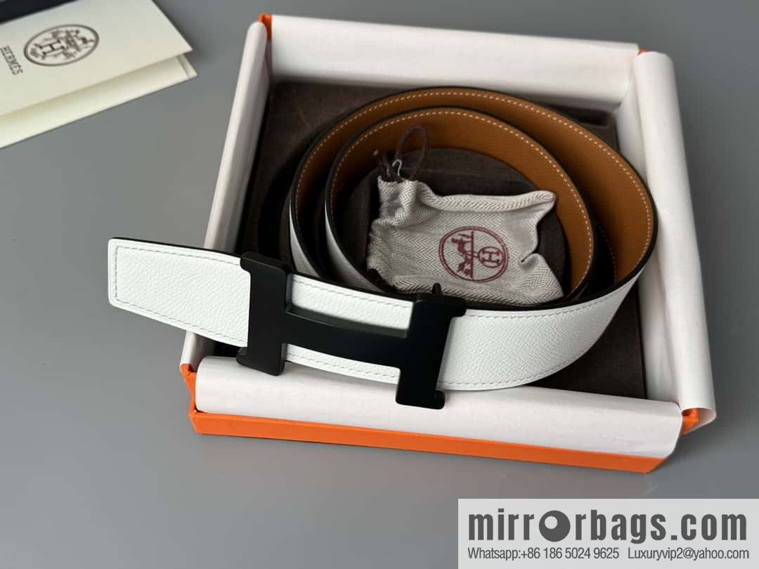 HERMES Double-sided imported palm texture 38mm belt